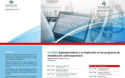 III CURSO DE ERGOESPIROMETRÍA Y SU IMPLICACIÓN EN LOS PROGRAMAS DE REHABILITACIÓN CARDIOPULMONAR