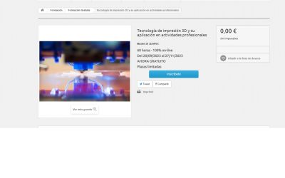 CURSO EN TECNOLOGÍA DE IMPRESIÓN 3D Y SU APLICACIÓN EN ACTIVIDADES PROFESIONALES