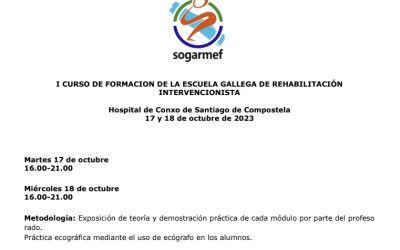 I CURSO DE FORMACION DE LA ESCUELA GALLEGA DE REHABILITACIÓN  INTERVENCIONISTA