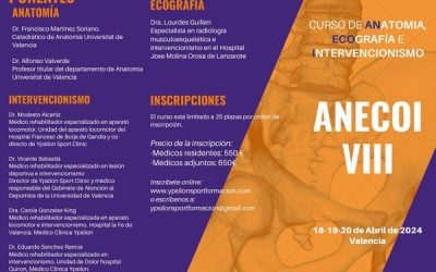 ANECOI VIII: Curso de Anatomía, Ecografía e intervencionismo